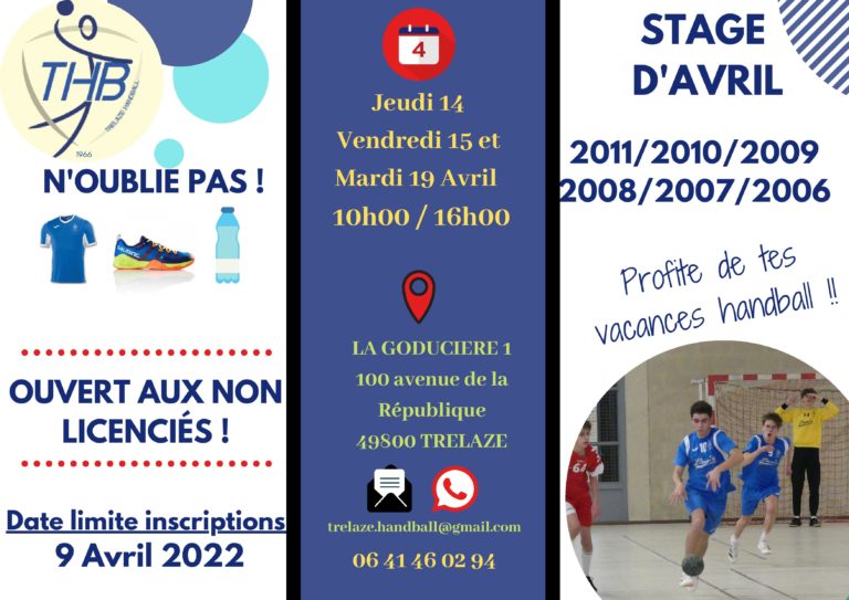 Lire la suite à propos de l’article STAGE VACANCES AVRIL (Gratuit et ouvert à tous !)