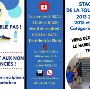 STAGE VACANCES TOUSSAINT